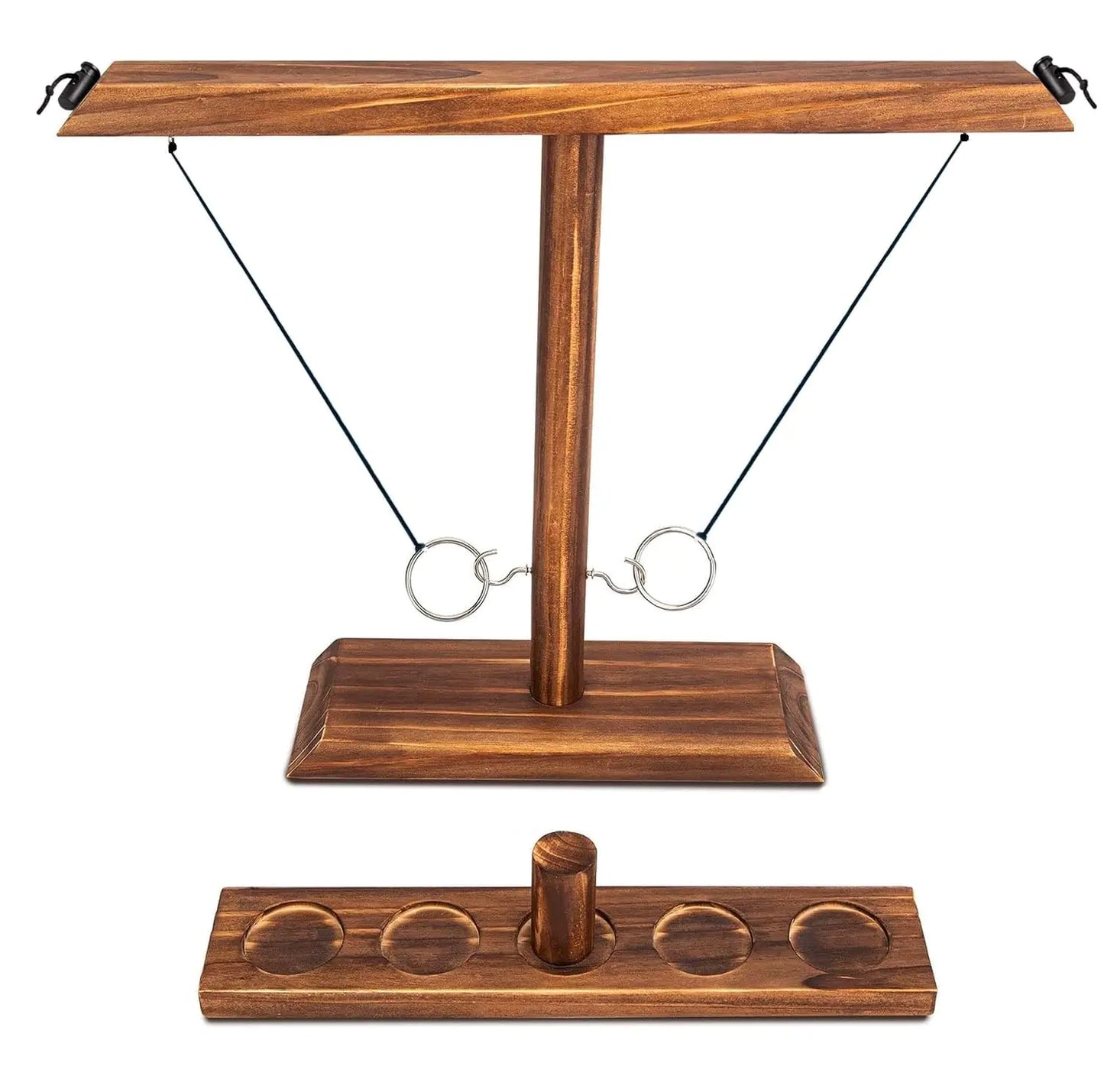 Ring Toss Game for Adults: Table Games - Camping Games for Adults - Yard Games Outdoor Games for Adults and Family - Hook and Ring Games for Camping & Party 15.7" X 13" Large Size