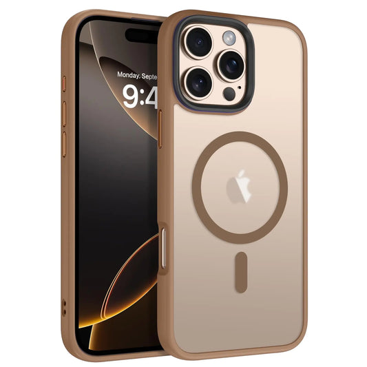 BENTOBEN Magnetic for iPhone 16 Pro Max Case [Compatible with Magsafe] Translucent Matte Phone Case iPhone 16 Pro Max Slim Thin Shockproof Women Men Protective Cover for 16 Pro Max Desert Titanium